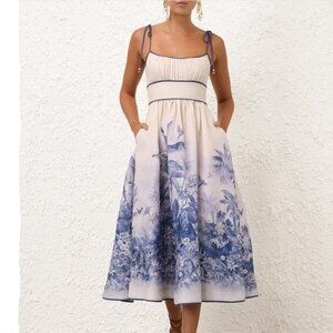 Zimmermann Women's Blue Wylie Picnic Dress